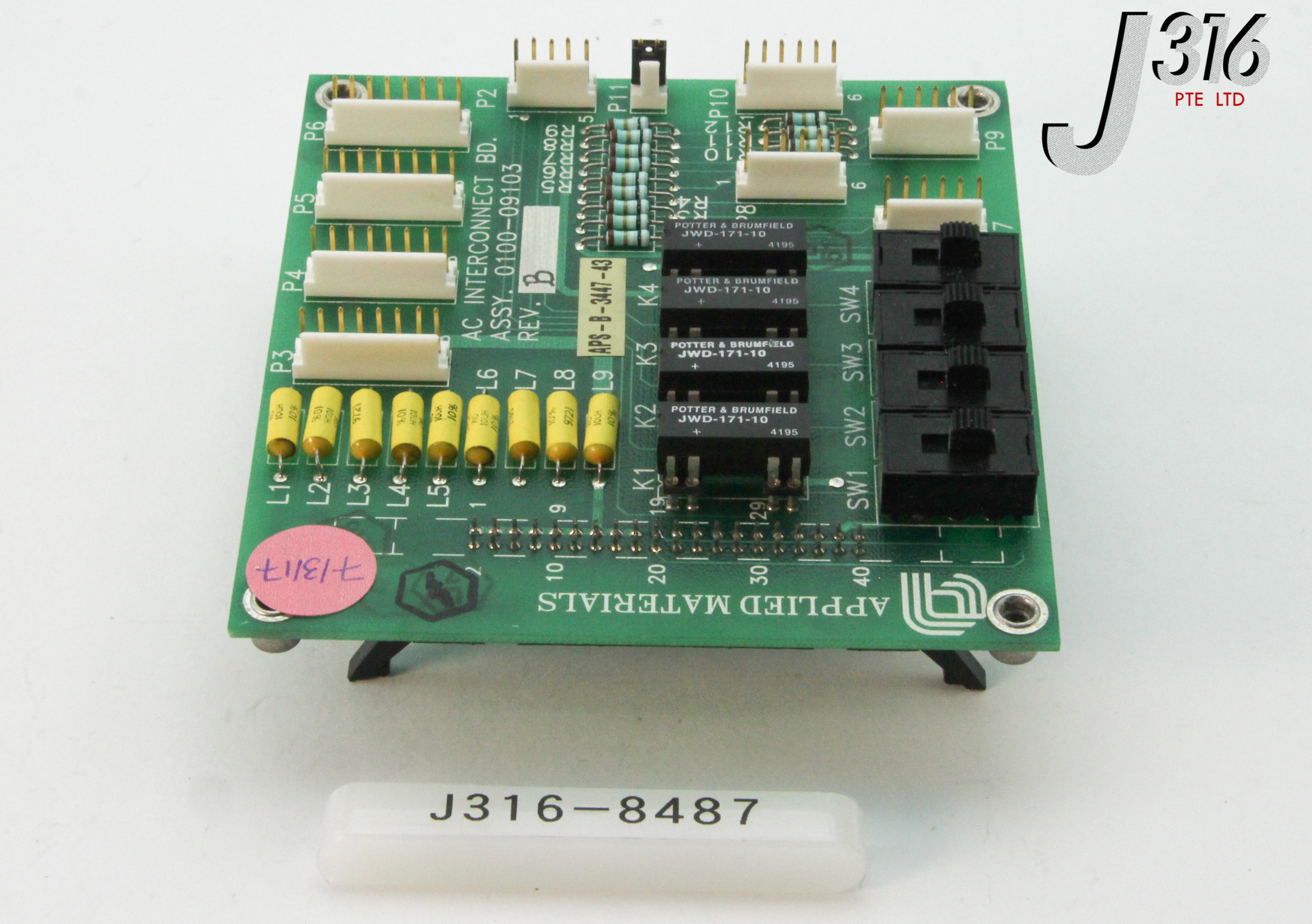 8487 APPLIED MATERIALS PCB AC INTERCONNECT BOARD 0100-09103 – J316Gallery